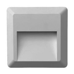 Επίτοιχο LED φωτιστικό SLIM γκρι 1.5W 230V AC θερμό φως 3000k 100lm 25000h στεγανό IP65
