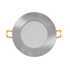 Led σποτ στρόγγυλο νίκελ ματ χωνευτό ισχύος 5W 230V 3000k θερμό λευκό φως 400lm στεγανό IP65