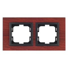 Πλαίσιο διπλό Mono Electric style wood κερασιά οριζόντιας ή κάθετης τοποθέτησης