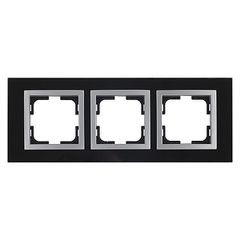Πλαίσιο τριπλό μαύρο Mono Electric style glass οριζόντιας και κάθετης τοποθέτησης