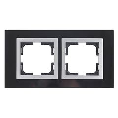 Πλαίσιο διπλό μαύρο Mono Electric style glass οριζόντιας και κάθετης τοποθέτησης