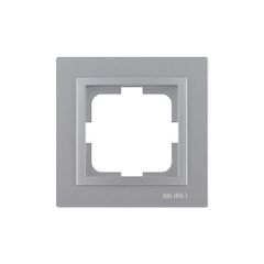 Πλαίσιο μονό ασημί Mono Electric despina metallic οριζόντιας ή κάθετης τοποθέτησης