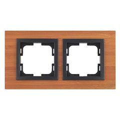 Πλαίσιο διπλό style wood μπαμπού Mono Electric οριζόντιας ή κάθετης τοποθέτησης