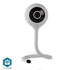 WiFi Smart IP camera NEDIS Full HD 1080p λευκό χρώμα με αισθητήρα θερμοκρασίας & υγρασίας