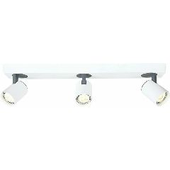 Επίτοιχο φωτιστικό DISCO 3xGU10 54x7x12cm λευκό αλουμινίου