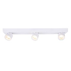 Φωτιστικό οροφής LED COB PLUTO 15W θερμό φως 3000k 1200lm δέσμης 80° 54x7xh10cm λευκό αλουμινίου