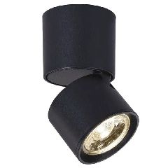 Φωτιστικό οροφής PLUTO LED COB 5W θερμό φως 3000k 400lm δέσμης 80° μαύρο αλουμινίου D5,6xh10cm