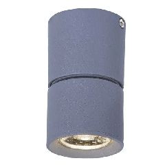 Φωτιστικό οροφής PLUTO LED COB 5W θερμό φως 3000k 400lm δέσμης 80° γκρι αλουμινίου D5,6xh10cm