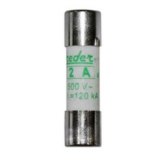 Φυσίγγιο κυλινδρικό Freder 10x38mm 2A aM 500V για φωτοβολταϊκά συστήματα