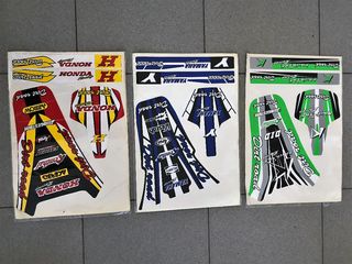 Για όλα τα Enduro και motogross Honda Yamaha Kawasaki Αξεσουάρ Σετ αυτοκόλλητα Φτερών!!!