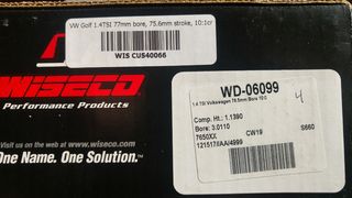 ΕΜΒΟΛΑ-(ΠΙΣΤΟΝΙΑ)  WISECO 76.5 19mm ΠΥΡΟ ΓΙΑ 1.4 TSI-thumb-1