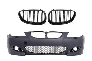 μπροστινος π[ροφυλακτηραςFront Bumper BMW 5 Series E60 (2003-2010) M5 Design with Central Grille Double Stripe Piano Black