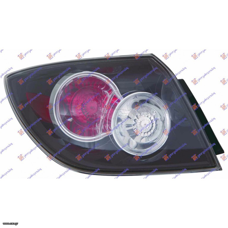 ΦΑΝΑΡΙ ΠΙΣΩ ΕΞΩ 5Π ΜΑΥΡΟ (ΛΕΥΚ.ΦΛ) ΑΡ - DEPO - MAZDA 3 SDN-H/B (BK) 06-08