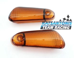 Κρύσταλλα φλας εμπρός Kawasaki kazer γνήσιο σετ..by katsantonis team racing 