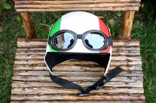 Italy Club Retro Pilot Helmet 1932 flag-thumb-5