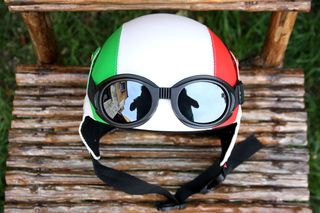 Italy Club Retro Pilot Helmet 1932 flag-thumb-6