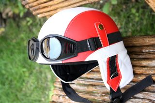 Italy Club Retro Pilot Helmet 1932 flag-thumb-8