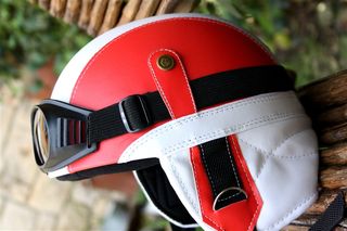 Italy Club Retro Pilot Helmet 1932 flag-thumb-9