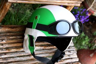Italy Club Retro Pilot Helmet 1932 flag-thumb-11