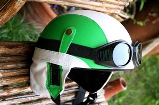 Italy Club Retro Pilot Helmet 1932 flag-thumb-12