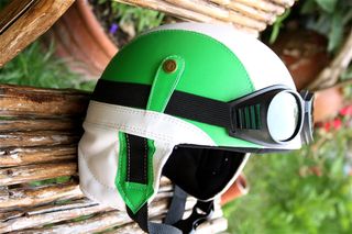Italy Club Retro Pilot Helmet 1932 flag-thumb-13