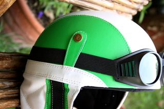 Italy Club Retro Pilot Helmet 1932 flag-thumb-14