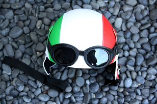 Italy Club Retro Pilot Helmet 1932 flag-thumb-17