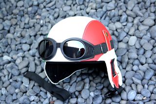 Italy Club Retro Pilot Helmet 1932 flag-thumb-19