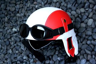 Italy Club Retro Pilot Helmet 1932 flag-thumb-20