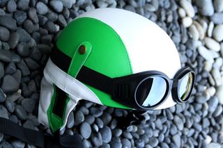 Italy Club Retro Pilot Helmet 1932 flag-thumb-21