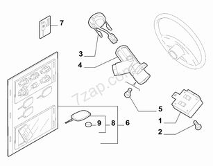 Lancia Lybra/ Fiat Multipla, εγκέφαλος immobilizer, καινούργιος, γνήσιος- 46538523