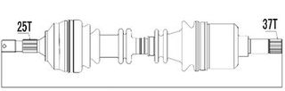 ΗΜΙΑΞΟΝΙΟ-CITROEN C5 2.0HDI, 3.0 V6 01-04 /LEFT/303581