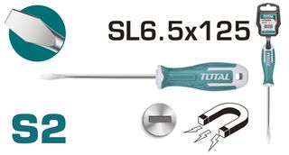 Μαγνητικό κατσαβίδι ίσιο TOTAL THT266125 SL 6.5X125mm