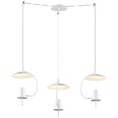 Κρεμαστό φωτιστικό PARACHUTE 3xGU10 λευκό μεταλλικό D60xh150cm
