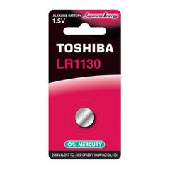 Αλκαλική μπαταρία Toshiba LR1130 BP-1C 1.5V κατάλληλη για τηλεχειριστήρια, αριθμομηχανές κ.α.