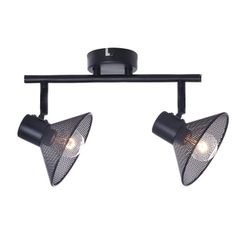 Φωτιστικό οροφής PALOMA 2xΕ14 μαύρο μεταλλικό 32x13x19cm εσωτερικού χώρου IP20