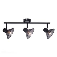 Φωτιστικό οροφής PALOMA 3xΕ14 μαύρο μεταλλικό 53x13x19cm εσωτερικού χώρου IP20