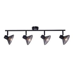 Φωτιστικό οροφής PALOMA 4xΕ14 μαύρο μεταλλικό 75x13x19cm εσωτερικού χώρου IP20