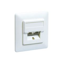 ΠΡΙΖΑ ΤΟΙΧΟΥ ΧΩΝΕΥΤΗ CAT 5e GOOBAY 50972 ΛΕΥΚΟΥ ΧΡΩΜΑΤΟΣ 2xRJ45 ΘΩΡΑΚΙΣΜΕΝΗ