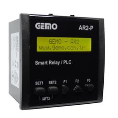 Προγραμματιζόμενος ελεγκτής PLC GEMO AR2-P-230VAC-10D2A-RTC 10 εισόδων & 8 εξόδων 96x96x96mm