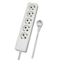 Πολύπριζο 5 θέσεων 16A με καλώδιο διατομής 3x1,5mm 3m και γείωση