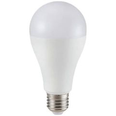 Λάμπα LED αχλάδι A65 E27 15W 230V θερμό φως 3000k 1330Lm δέσμης 200° ντιμαριζόμενη