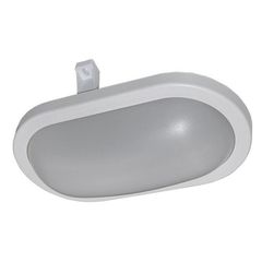 Led χελώνα οβάλ λευκή 10W 230V 4000k ενδιάμεσο φως 800lm με κάλυμμα πολυκαρμπονάτ στεγανή IP64