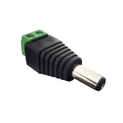 Βύσμα τροφοδοσίας DC αρσενικό ST-DC05 5.5 x 2.1mm σε κλέμα για χρήση με κάμερες & Video Balun σε συσκευασία 5 τμχ