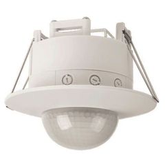 Ανιχνευτής παρουσίας χωνευτός 220-240V με ανίχνευση 360° έως 20m IP20 σε λευκό χρώμα