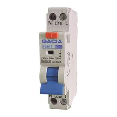 Ρελέ RCBO GACIA μονοπολικό 1P+N 40A 6Ka 30mA TYPE B