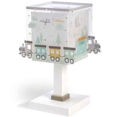 Παιδικό φωτιστικό κομοδίνου The Night Train με χρωματιστά τρενάκια για λάμπα με ντουί Ε14