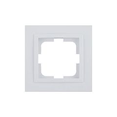 Μονό λευκό πλαίσιο MONO ELECTRIC DESPINA οριζόντιας και κάθετης τοποθέτησης