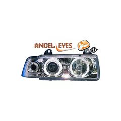 Diederichs Μπροστινά Φανάρια Angel Eyes για BMW Σειρά 3 Limousine/Touring E36 1990-1999 Χρώμιο 2τμχ