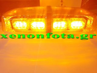 Φάρος LED strobo 12V-24V 108 Watt Πορτοκαλί φωτισμός Νέας Τεχνολογίας Led....Sound☆Street....